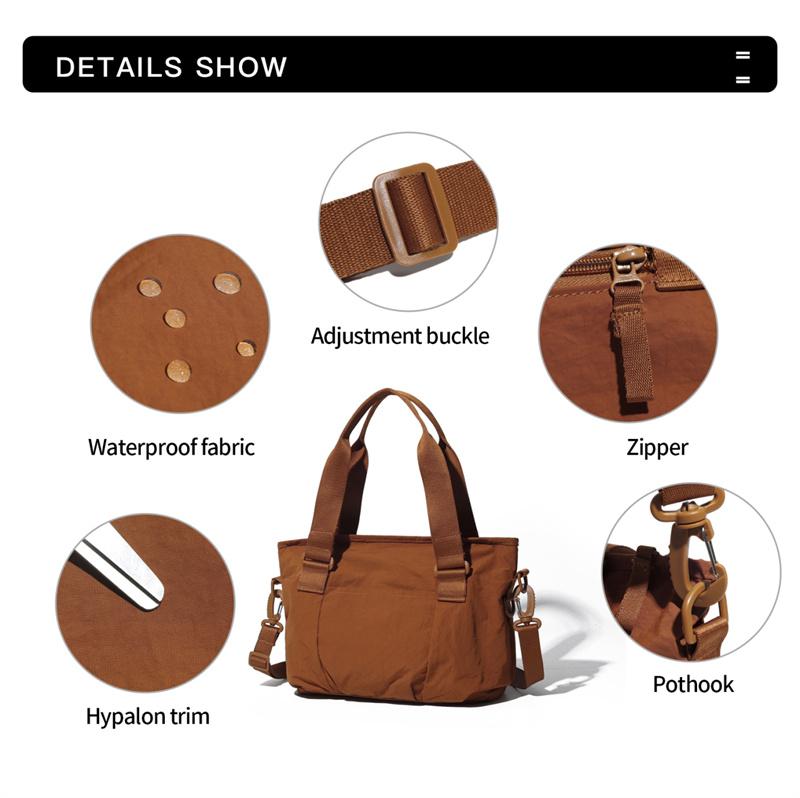 Damen Schultertasche Leichte Umhängetasche Einfarbige Tragetasche