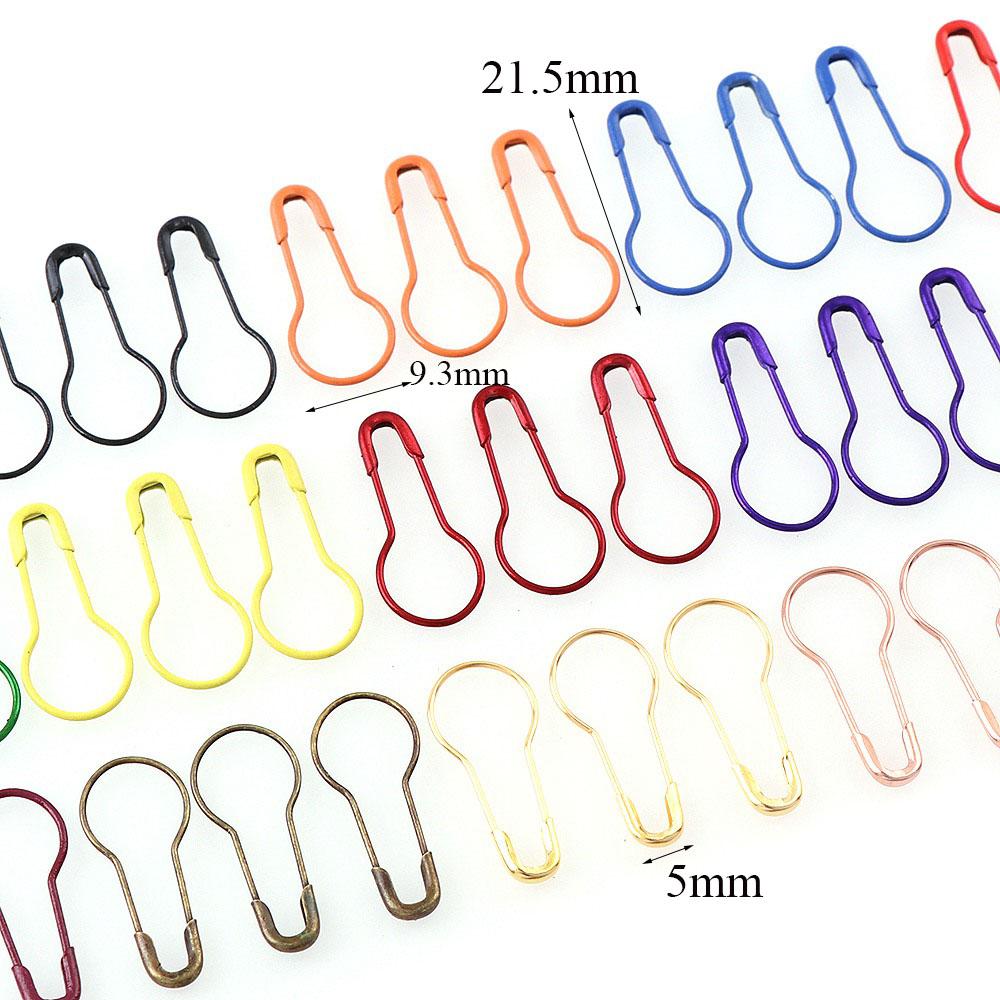 100-600Pcs Metal Gourd Safety Pins Bulb Guard Calabash Quilting Sewing Markers Pin Bead Needles for DIY Craft Home Accessories