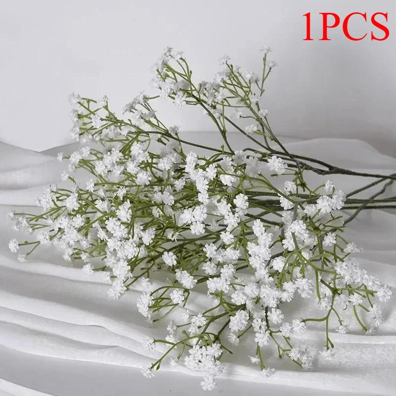 1pcs Artificial Flowers Baby Breath Flower Fake Gypsophila for Wedding Party Home Decoration Floral Bouquets DIY Accessories