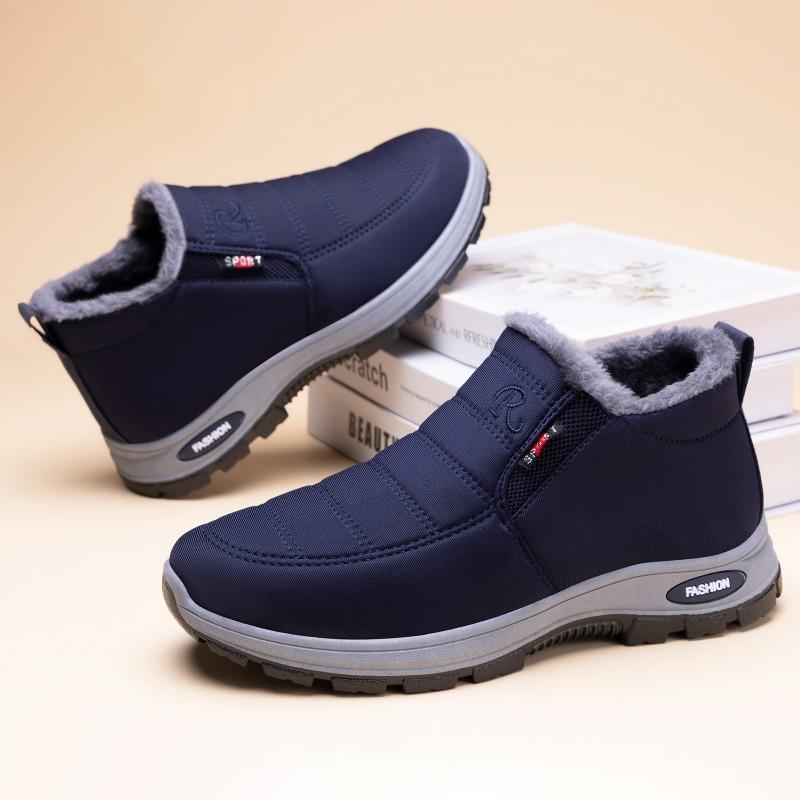 Cotton shoes men's winter men's boots large size couple cotton boots piled thickened short boots thick-soled snow boots