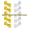 Clip per asta di blocco porta maniglia portellone Toyota, Giallo e Bianco, Set da 5