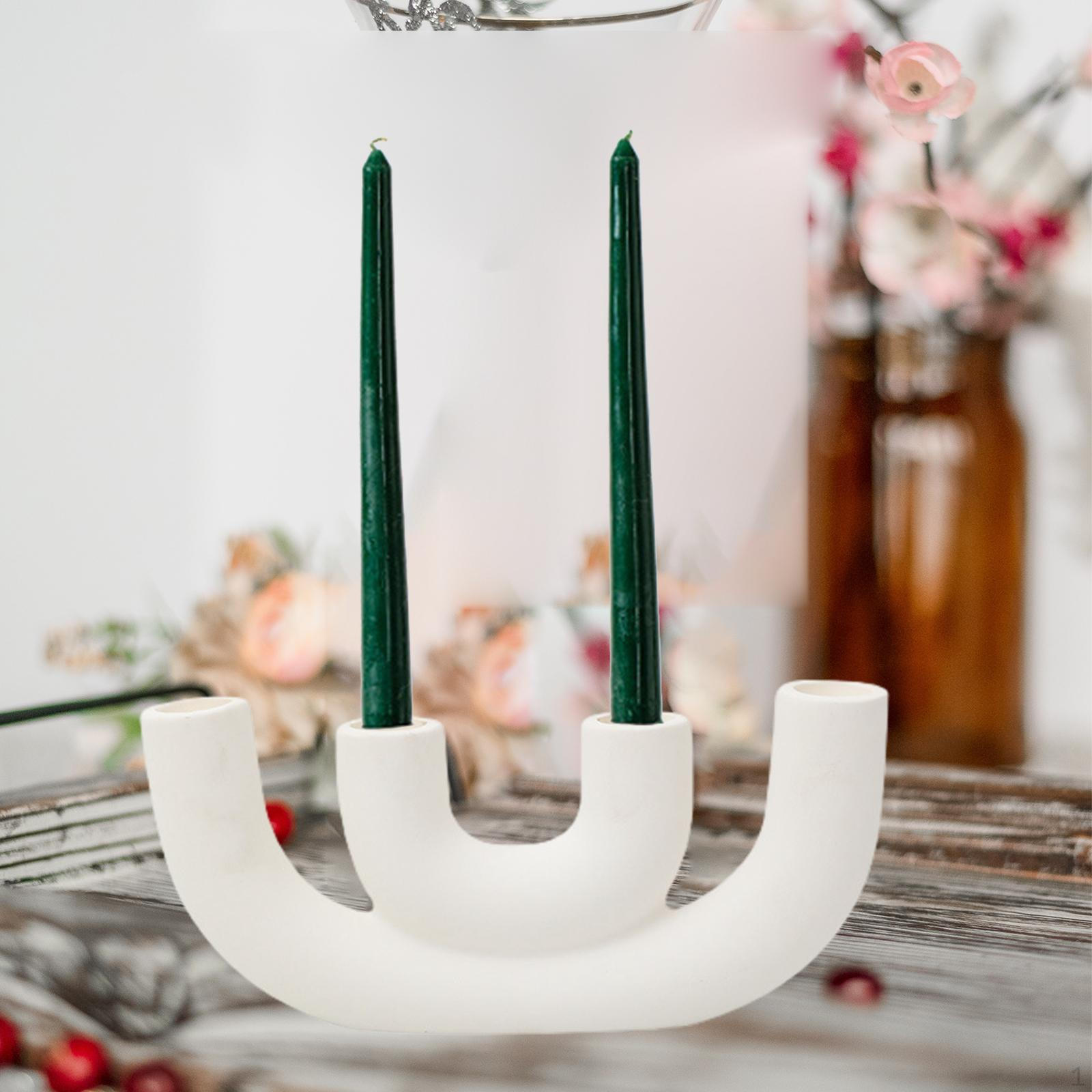 Taper Candle Holders Centerpiece Candelabra Candlesticks for Christmas Halloween Dinner Table 23cmx10cm