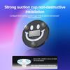 Car Solar & USB Powered Smile Face Light Window RGB Atmosphere Light Led Flash Decorate Light with Sucker For Windshield