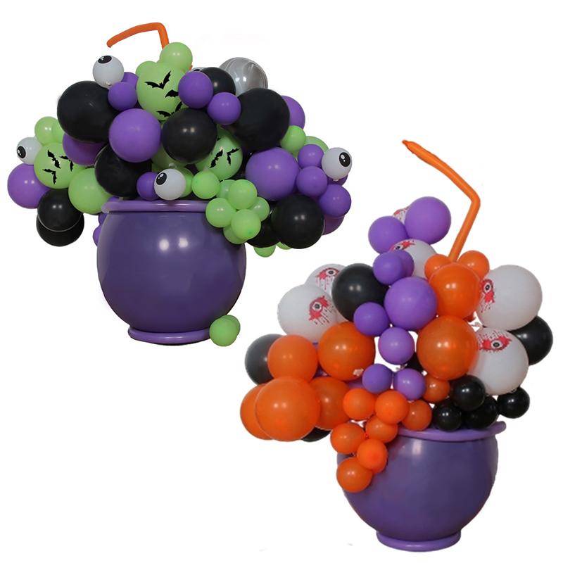 97 STÜCKE/Set DIY Langlebige Hexenkesselform Partydekorationen Hintergrundballons Horror Halloween