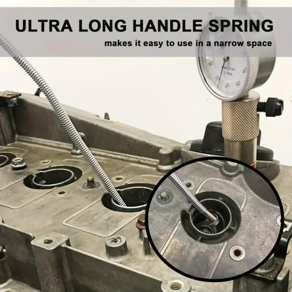 Outil de ramassage magnétique flexible Serpent de ramassage pliable Barre d'aspiration pliable pour localiser les objets tombés Atteindre les siphons d'évier Ramasser