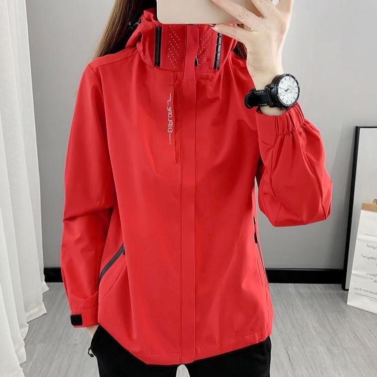 Jachetă de alpinism rezistentă la vânt de toamnă, în aer liber, pentru cupluri, haină ușoară de alpinism pentru femei