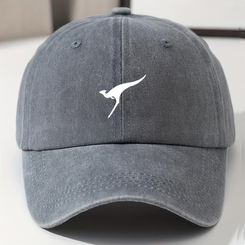 Kangaroo Fashion Print Baseball Cap Retro Dad Hat Outdoor Leisure Adjustable