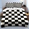 Checkered Three-Piece Set For Decor Multiple Sizes Kid'S And Adults' Bedroom Exquisite 3Pc Bedding Set, Gift