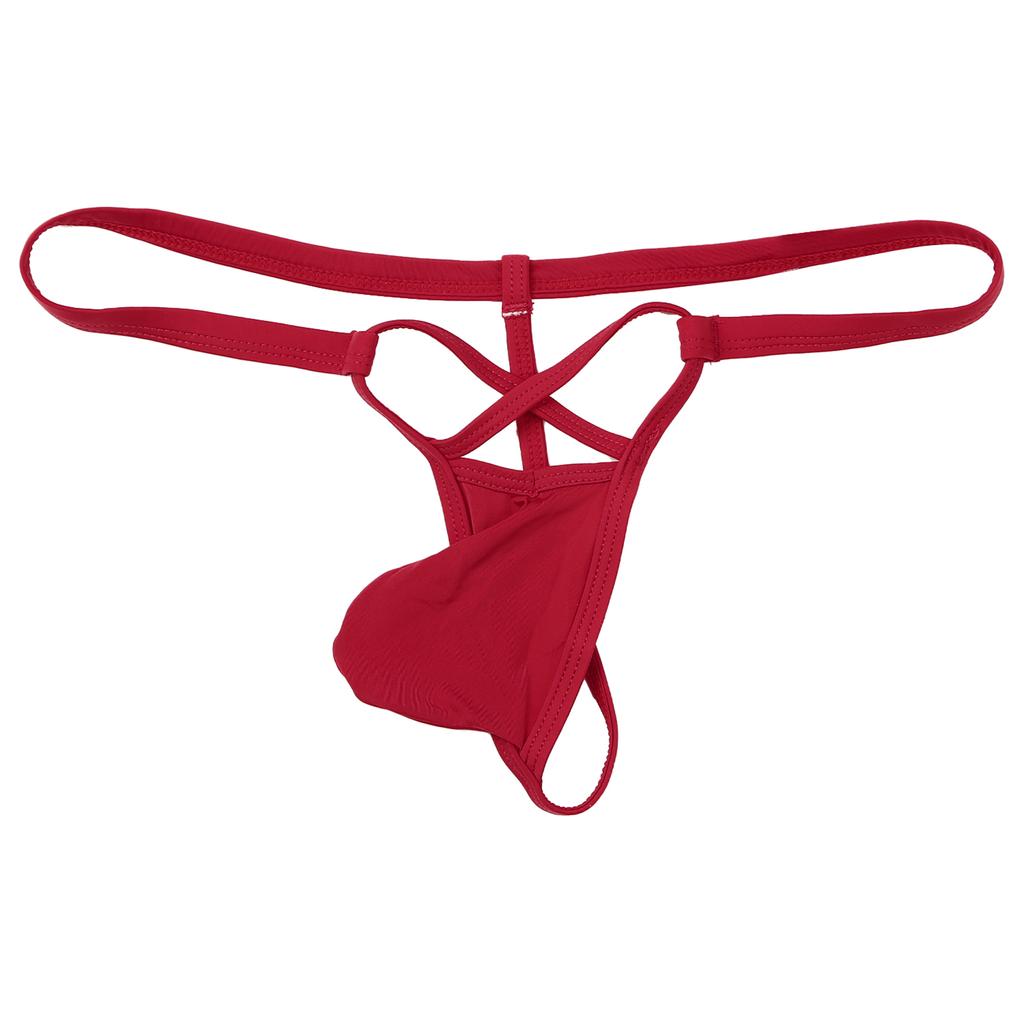 Men Micro Thongs Panties Stretchy Underwear Male Lingerie Shorts Low Waist Underpants Thong Straps G-string