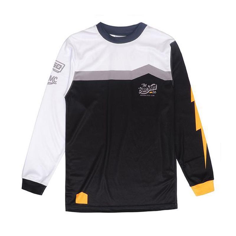 DEUS American Retro Quick-drying Breathable Moisture Removal Jersey Sports Outdoor Long-sleeved T-shirt Racing Ruffian Handsome Locomotive Suit