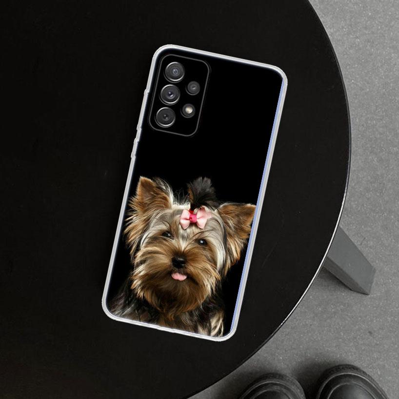 York Shire Terrier Dog Phone Case for Samsung Galaxy A17 A16 A26 A36 A56 A57 A37 A15 A25 A35 A55 A14 A24 A34 A54 A13 A23 A33 A53