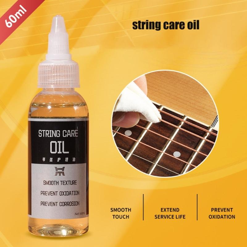 Comprehensive Acoustic Guitar String Care with Natural Lemon Oil for Fretboard Protection Cleaning and Portable Use