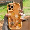 Phone Case: 2D Flat, Suitable for iPhone 18 17 16 15 14 13 12 Pro Protective Case, Phone Decoration, Daisy Capybara, Perfect Christmas and Halloween H