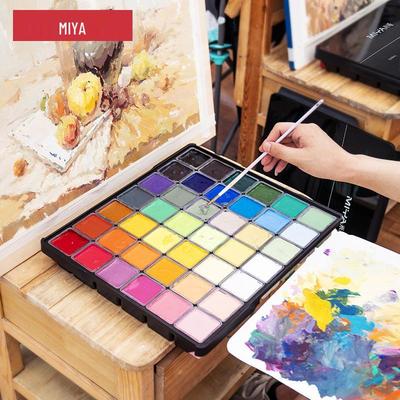 Bamboo Green Master Gouache Set - 42 Kleuren, 80ml Professionele Kunstpigmenten voor Kunstexamens.