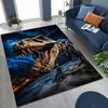 Ancient Creatures Dinosaur Ammonite Fossil Art Rug for Bedroom Living Room Sofa Home Doormat Decor,Large Kids Non-slip Floor Mat