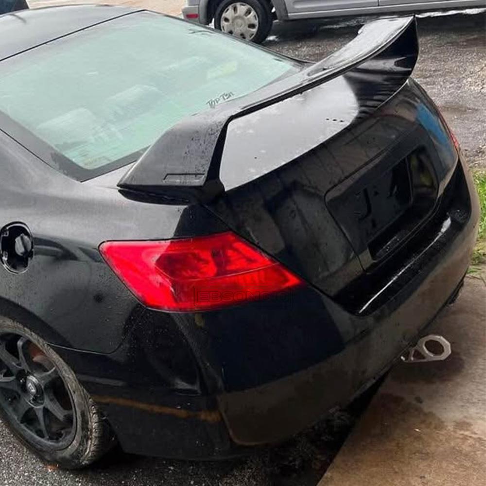 JDM FD2 Mugen Style Rear Trunk Spoiler Wing Gloss Black For 2006-11 Honda Civic 2Dr Coupe