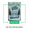 Personalized Lake House Vintage Metal Sign Retro Home Wall Decor