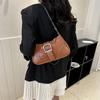 Chic Pu Leather Shoulder Bag For Women Trendy Street Style Chain Strap Hobo Bag