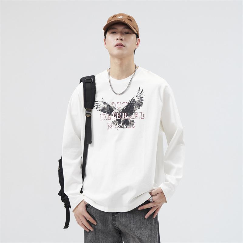 Футболка-свитер с длинными рукавами из хлопка — фото 5