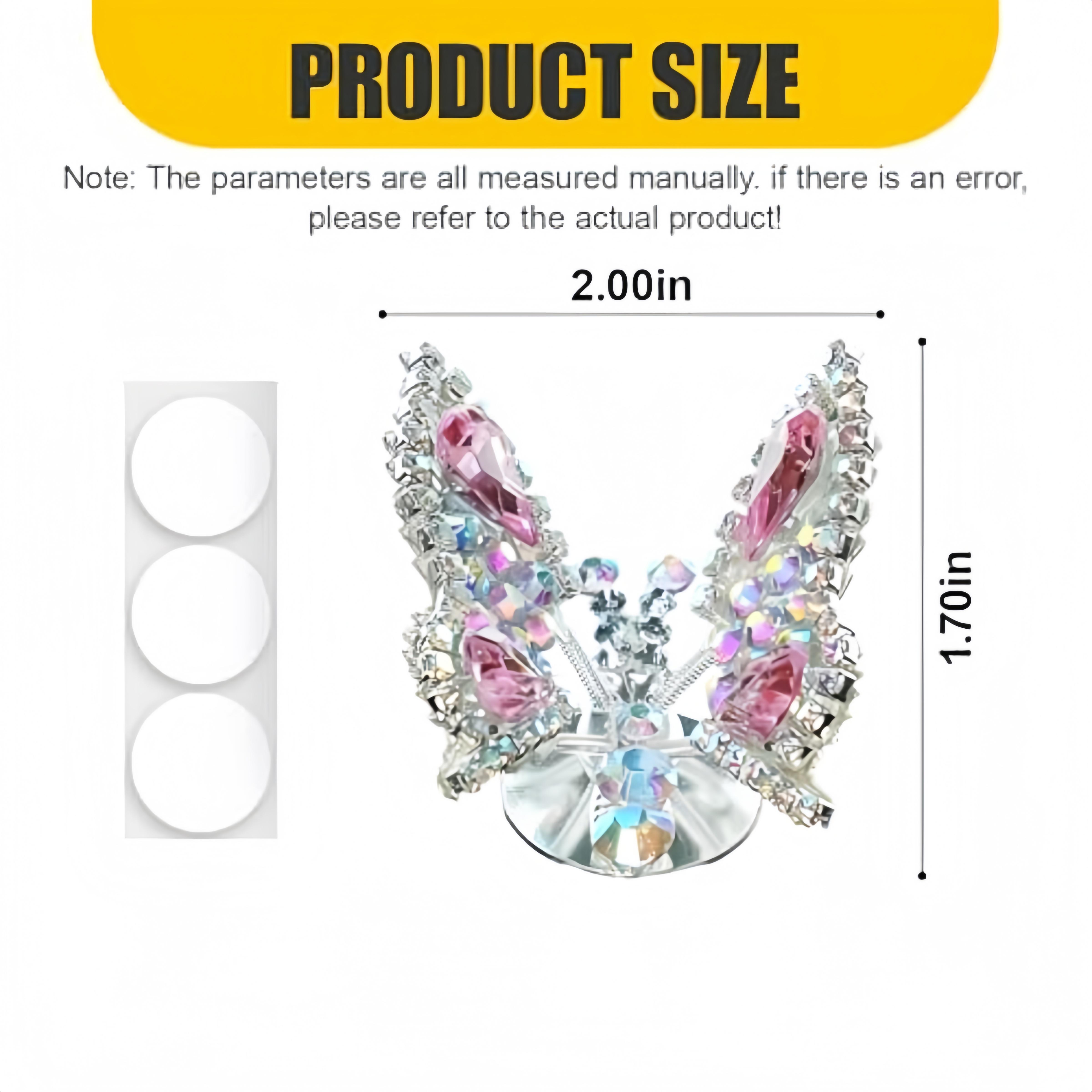 Хрустальная бабочка украшение для автомобиля стразы клипса на воздуховод украшение на приборную панель креативный милый декор для салона автомобиля розовый