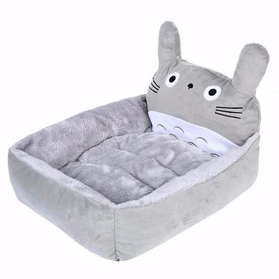 Cartoon Cat Beds & Mats Cozy Warm Soft Fleece Pet Dogs Cats Bed Sofa Cotton Washable Cat  Houses