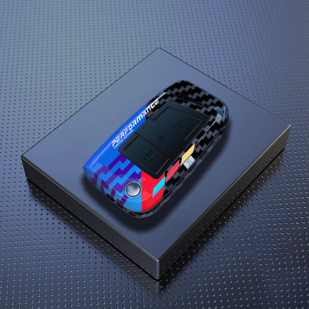 3/4 Buttons Abs Carbon Car Key Case Cover For Vw Volkswagen Golf 7 Mk7 Tiguan Mk2 Seat Ateca Leon Fr Ibiza Skoda Octavia Kodiaq