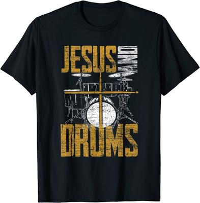 Unisex tričko Christian Devotee Bubeník Jesus And Drums Jesus