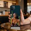 Singer A-Ariana G-Grande Soft Silicone Black Cover,Phone Case For iPhone 17,16,15,14,13,12,11 Plus,Pro Max,XS