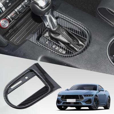 For Ford Mustang 2016 2017 2018 2019 2020 2026 2026 AT LHD Gear Shift Panel Cover Gear Shift Knob Panel Trim Sticker Accessories