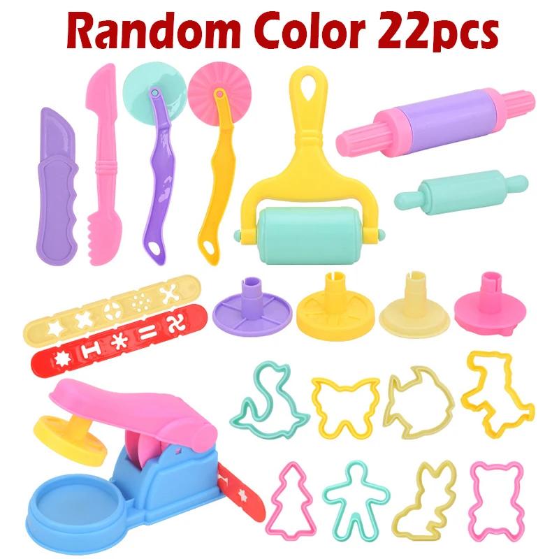 Clay Modeling Accessories Creative 3D Plasticine Mold Diy Play Dough Noodle Tool Kit Plastic Set Knife Mold Kids Educational Toy