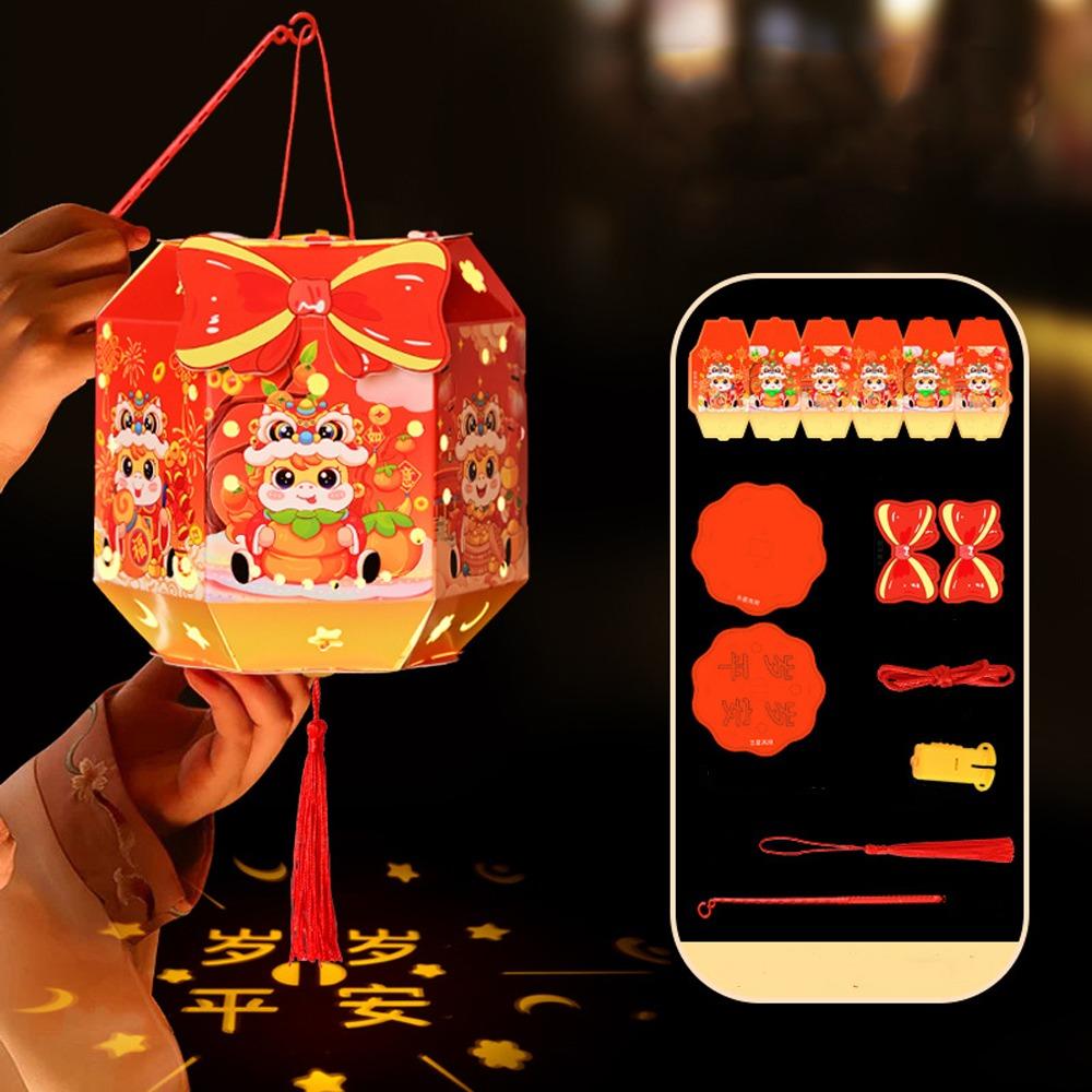 

Ancient Chinese New Year Lantern Cartoon Handheld Lantern 2026 Horse Year Lantern School Project Style 3