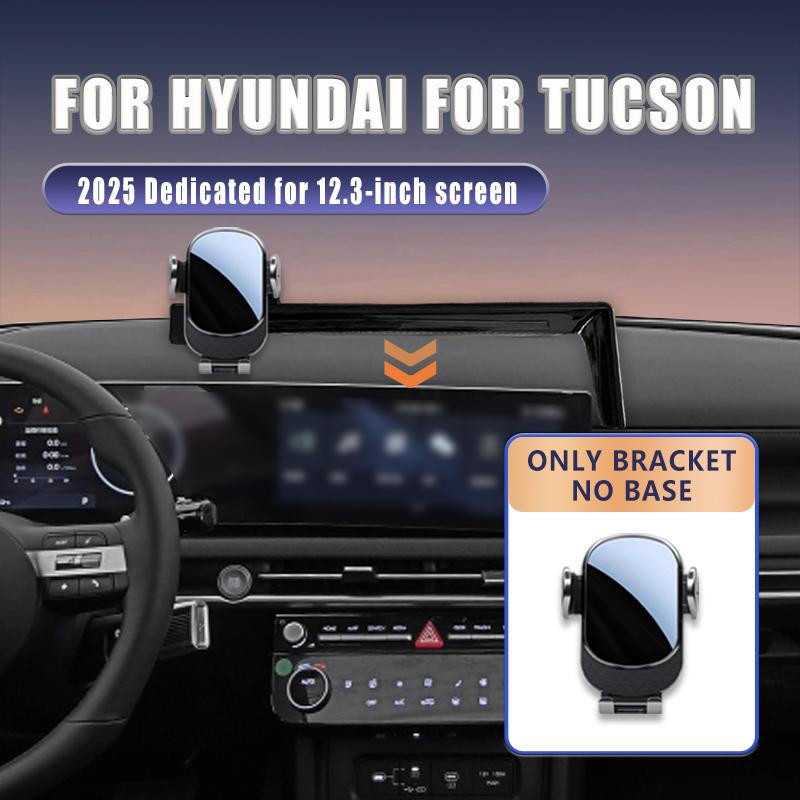 Screen Base Car Phone Holder Mount For Hyundai Tucson 2025 Central Control Dashboard Phone Holder Stand GPS Interior Accessories