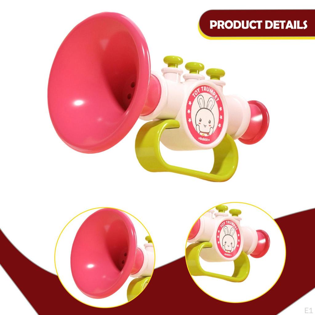 Little Trumpet Toy Educational Portable Developmental for 2 3 Year Old Funny Play and Learn Musical