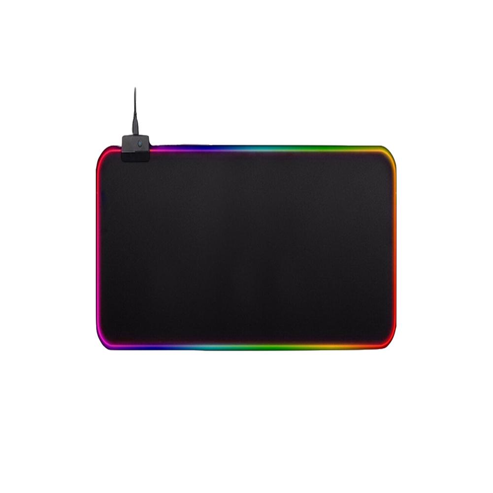 

Светодиодный коврик для мыши Светящийся игровой коврик для мыши Нескользящая резиновая основа Коврик для мыши для компьютерной клавиатуры 11 режимов подсветки для геймера Esports