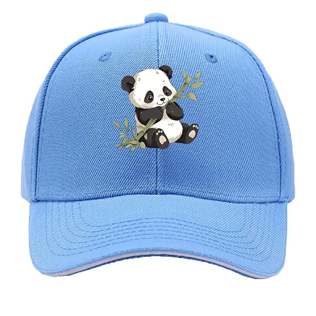 Unisexs Vintage Panda Print Lettering Retro Baseball Cap Lightweight Adjustable Hat Suitable for C Sandwich Baseball Cap