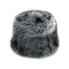 Faux Fox Fur Flat Top Winter Hat with Ear Protection, Thick and Versatile