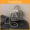 Pearl Plated Urban Style Handheld Bag For Women Soft Pvc Compact Crossbody