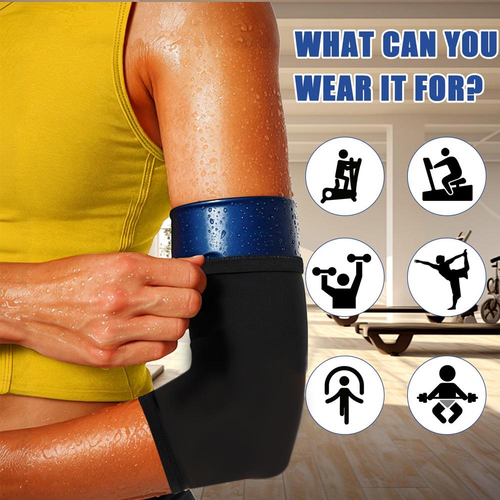 1Pair Women'S Arm Trimmers Compression Flabby Arms Sleeve Sweat Sauna Bands Shaper Slimmers For Workout Gym