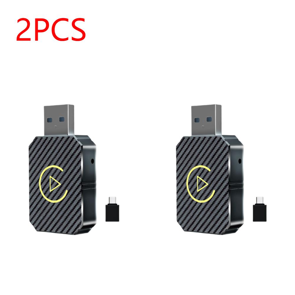 Q1M Smart Mini Box Wireless Carplay Android Auto Adapter Plug&Play Wireless Dongle for OEM Wired CarPlay/Andriod Auto Cars