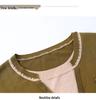 Mom's Stylish V-Neck Knit Sweater for Women, Mid Sleeve, Elegant, Slimming Design for Middle-Aged and Elderly