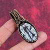 Pinolith jasper pendant copper wire wrapped pendant handmade copper jewelry very pretty gemstone pendant wire wrap jewelry anniversary gifts