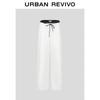 UR Women's 2025 Autumn Casual Color-Block Drawstring Straight-Leg Pants