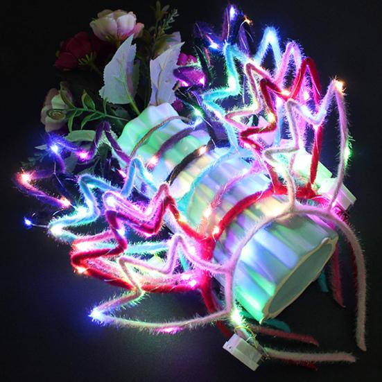 

Luminous Antler Pattern Headband Christmas Concert Party Props Headwear Toy