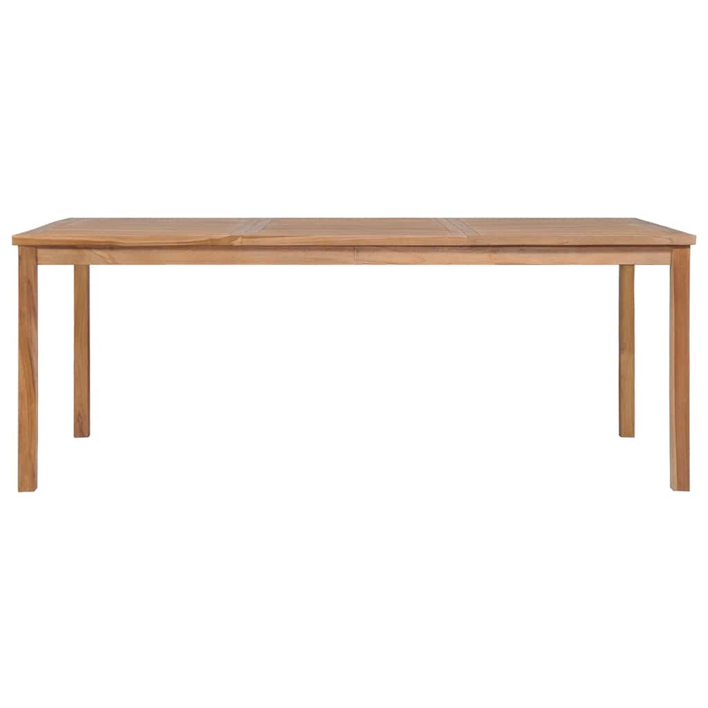 Garden Table 200 x 100 x 77 cm Solid Teak Wood