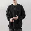 Li Ning Training Series Logo Print Fleece Pullover Sweatshirt Unisex Sweatshirt Black AWDTC23-2