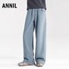 Annil Mädchen Sommer Jeans mit elastischem Bund