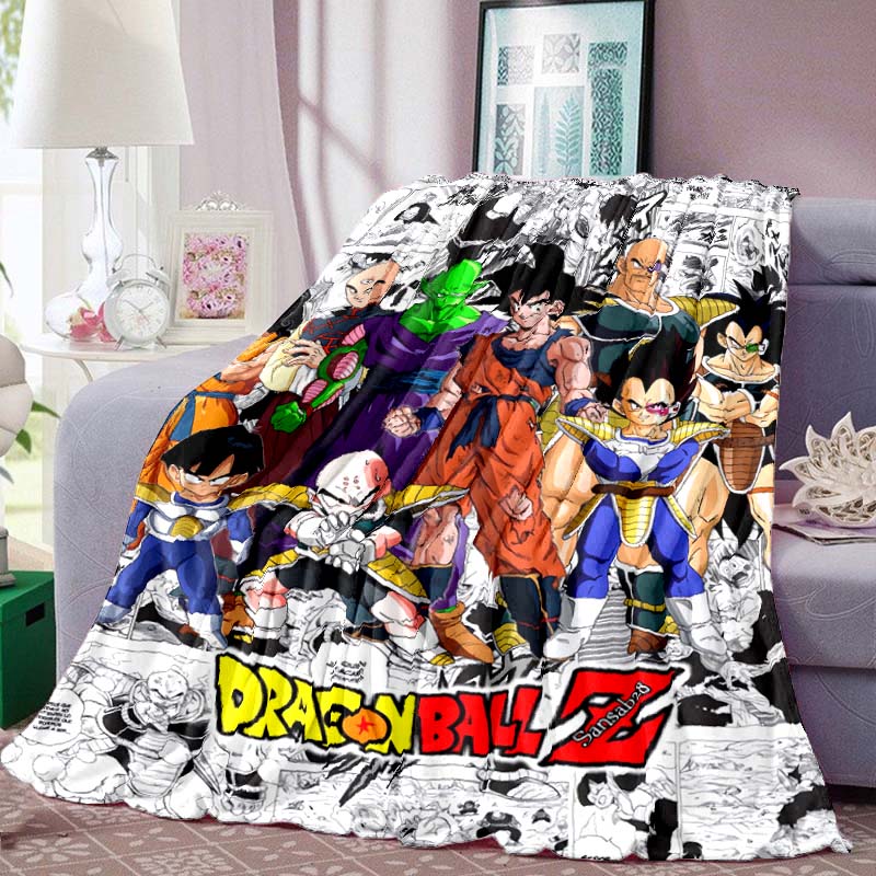 

Dragon Ball Print Blanket Warm Comfortable Flannel Blanket Suitable for Bedrooms, Sofas, Beds, Chairs, Picnics, Travel 75x90cm