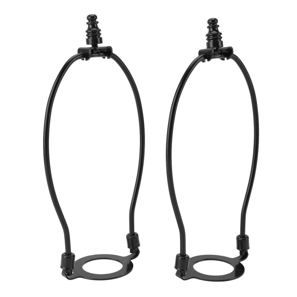 2Pcs   Lamp Shade Harps Holder Kit with E26 Light Base Metal Lampshades Holder for Table and Floor Lamps