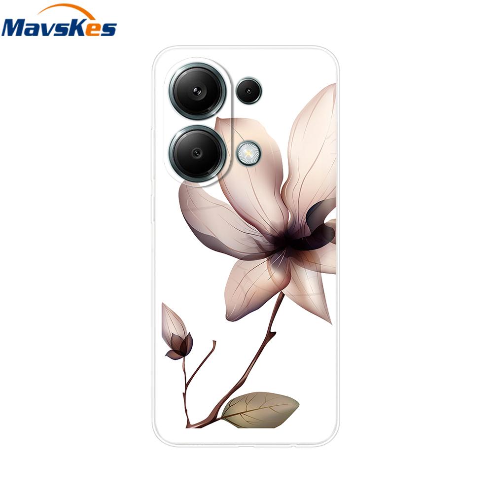 For Poco M6 Pro Case For Xiaomi Poco M6 Pro 4G Cover Fundas Coque Camera Protector Soft Silicone Phone Back Case For Poco M6 Pro