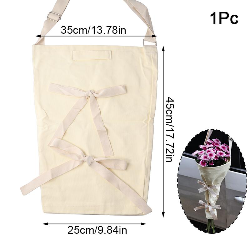 

1 шт. Цветочная элегантная упаковка Компактная сумка для хранения Легкая сумка для переноски Букет ручной работы Прочная 45x35x25см белый